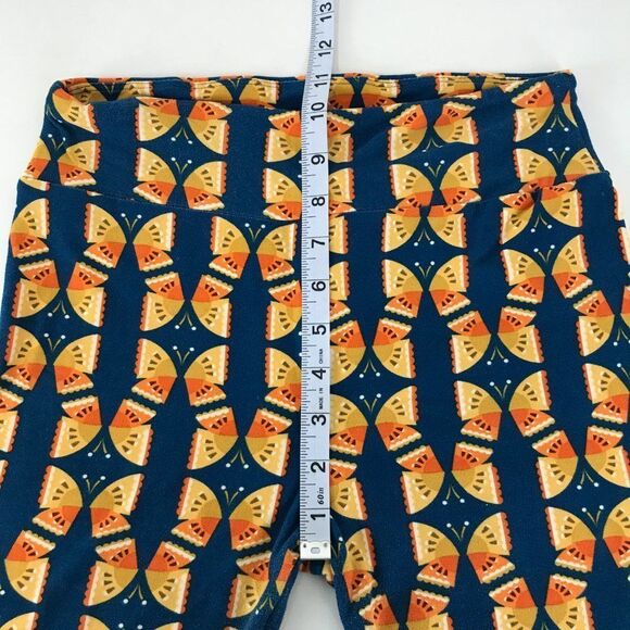 LuLaRoe Butterfly Print Leggings Women's OS / 2-10 Pull-On Mid-Rise Stretch Knit - Picture 7 of 10